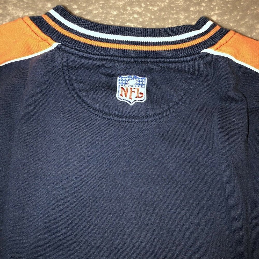 Vintage Puma DENVER BRONCOS V-Neck Embroidered Logo Pullover Sweatshirt - Picture 8 of 12